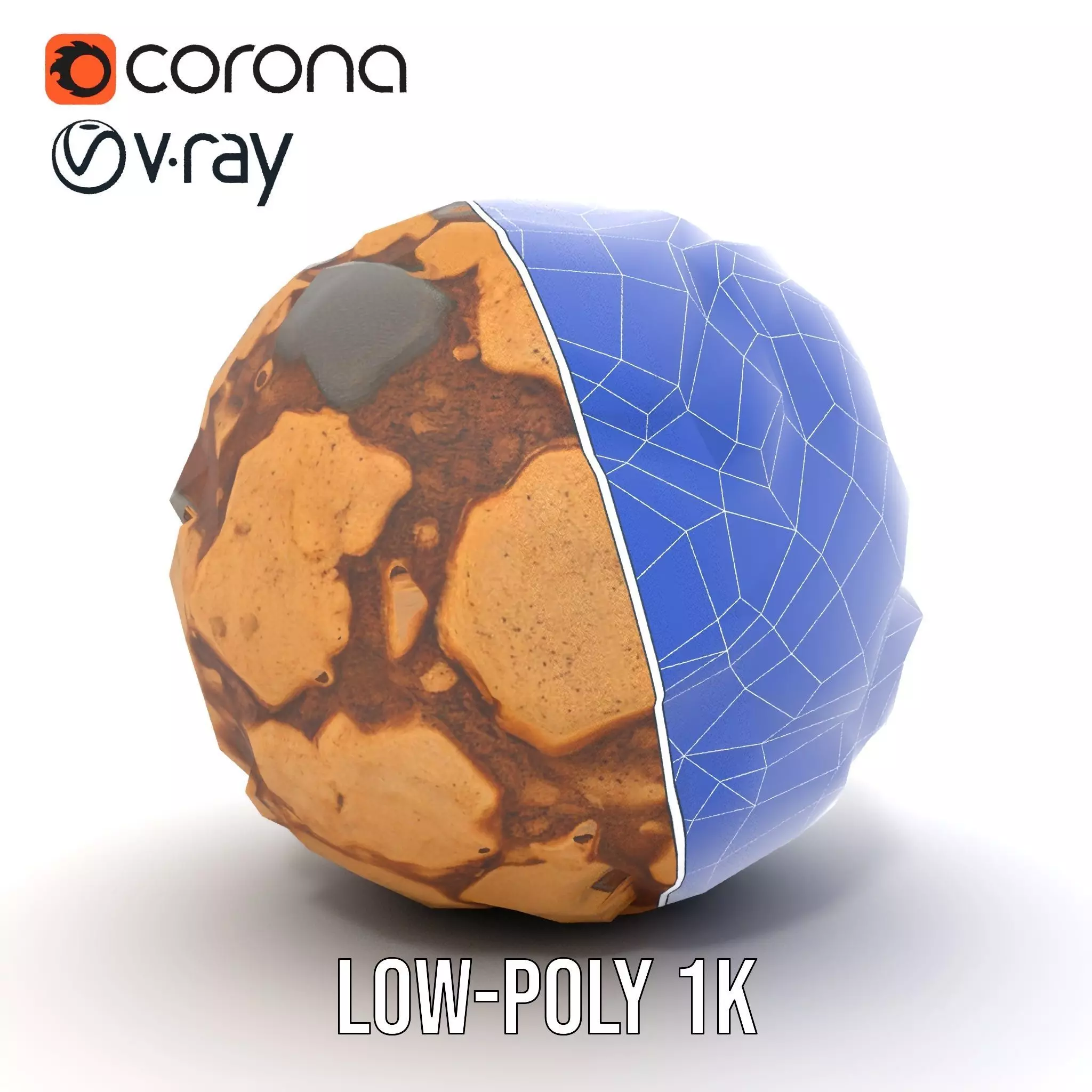 Rustic Stone Terrain model pack Low-poly 3D model_28