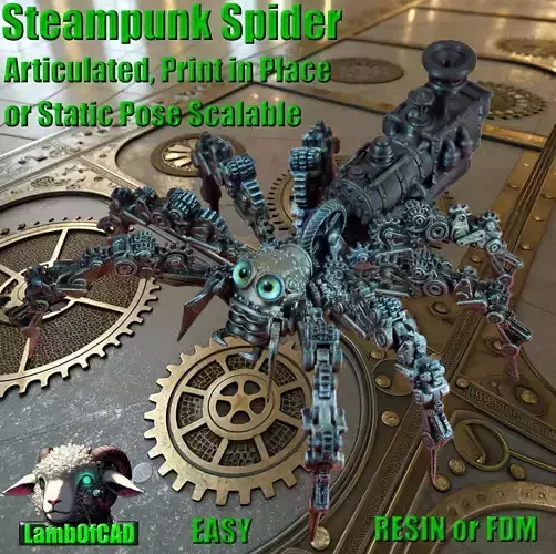 Steampunk Jumping Spider