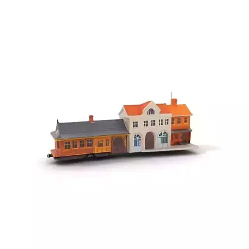 Vintage Train Station model pack