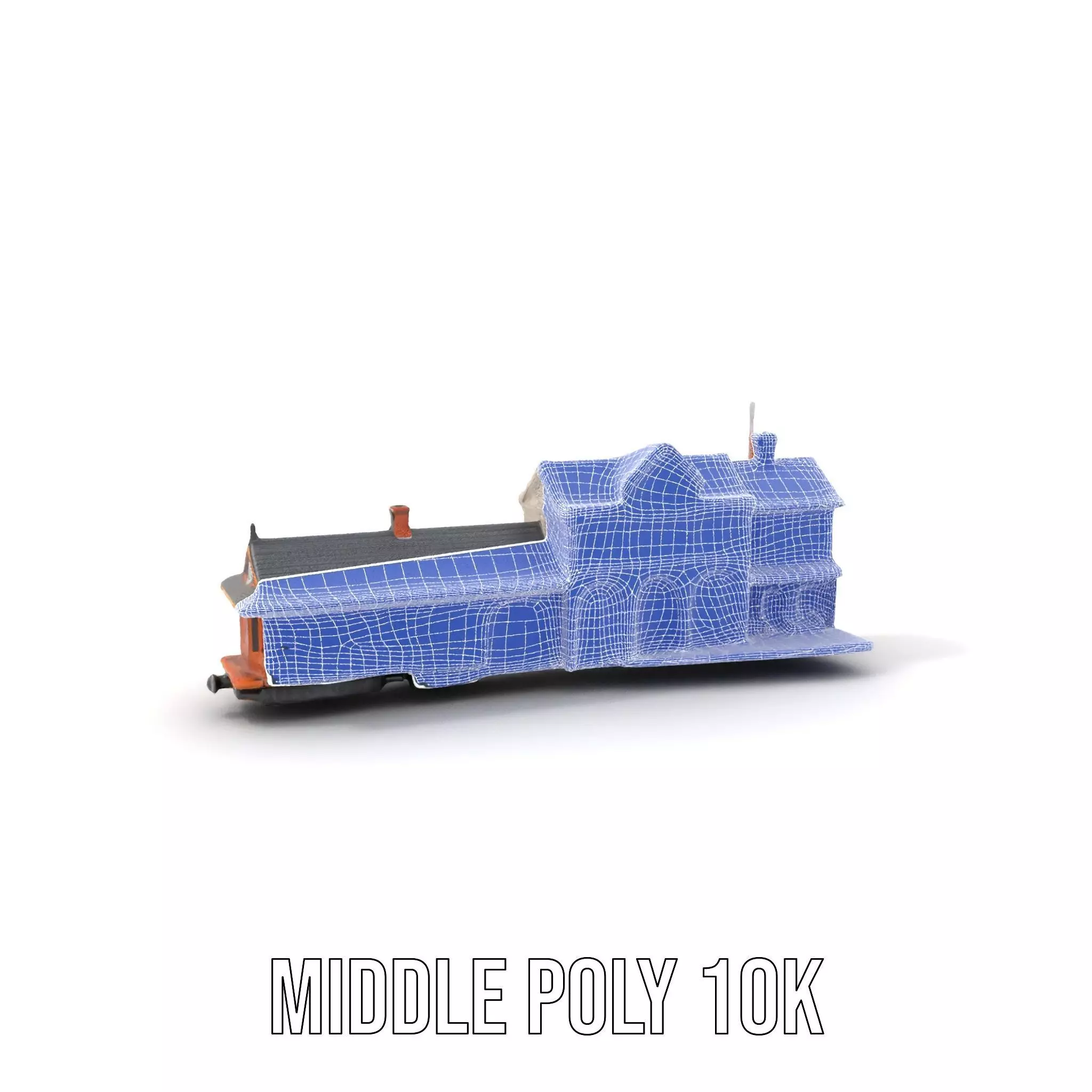 Vintage Train Station model pack Low-poly 3D model_18