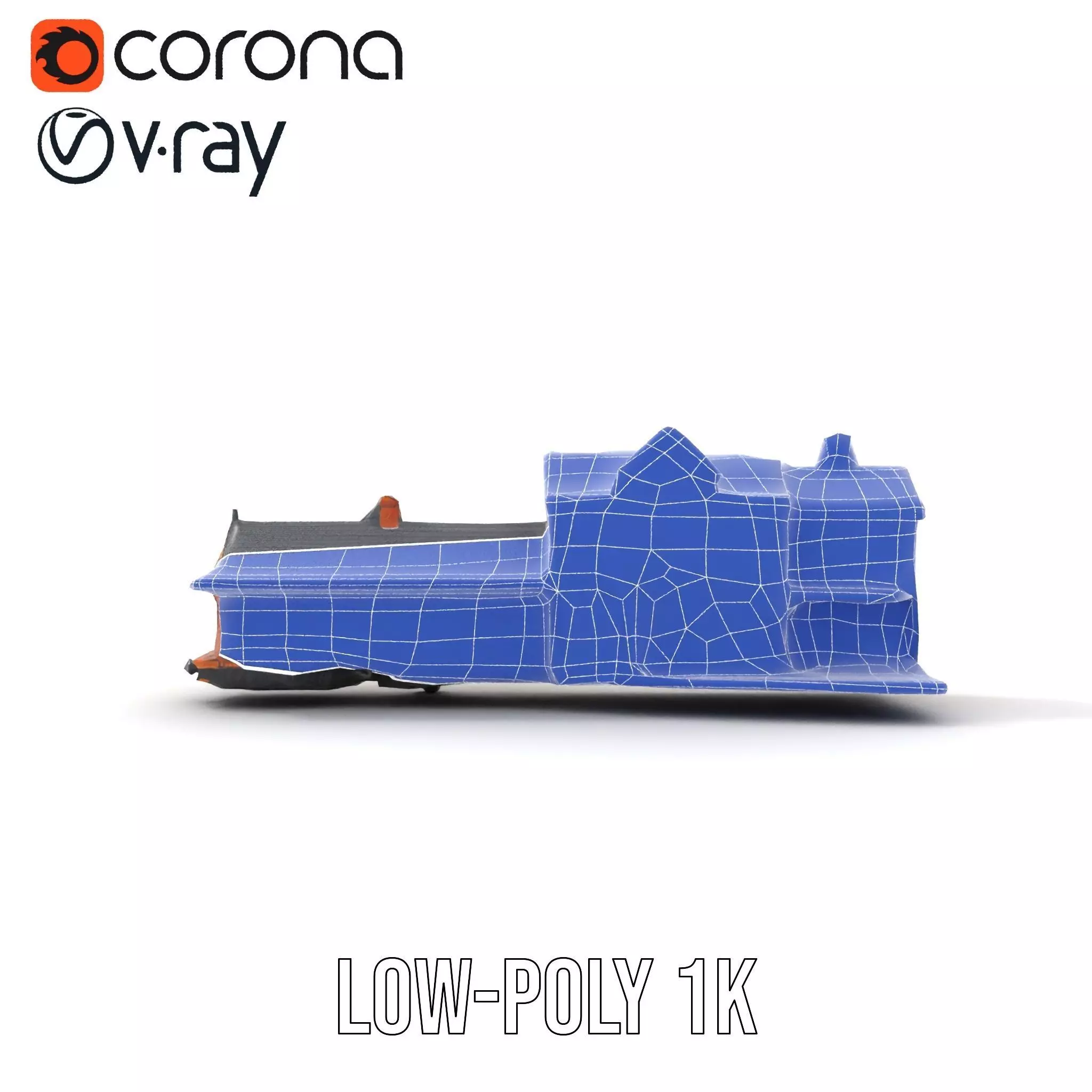 Vintage Train Station model pack Low-poly 3D model_28