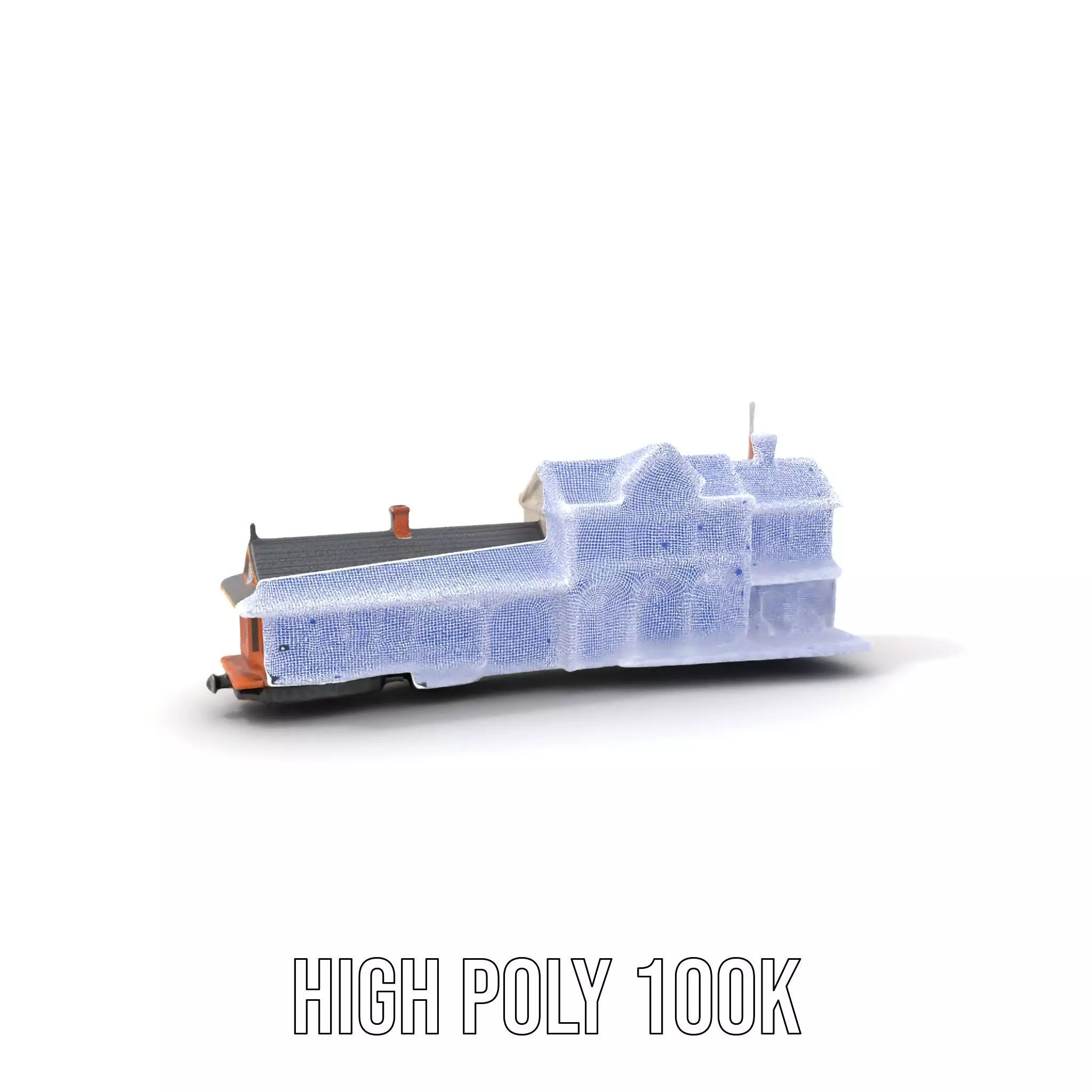 Vintage Train Station model pack Low-poly 3D model_4