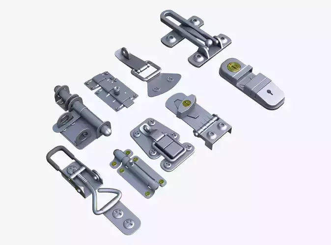 Metal Fastener and Clasp Set M1