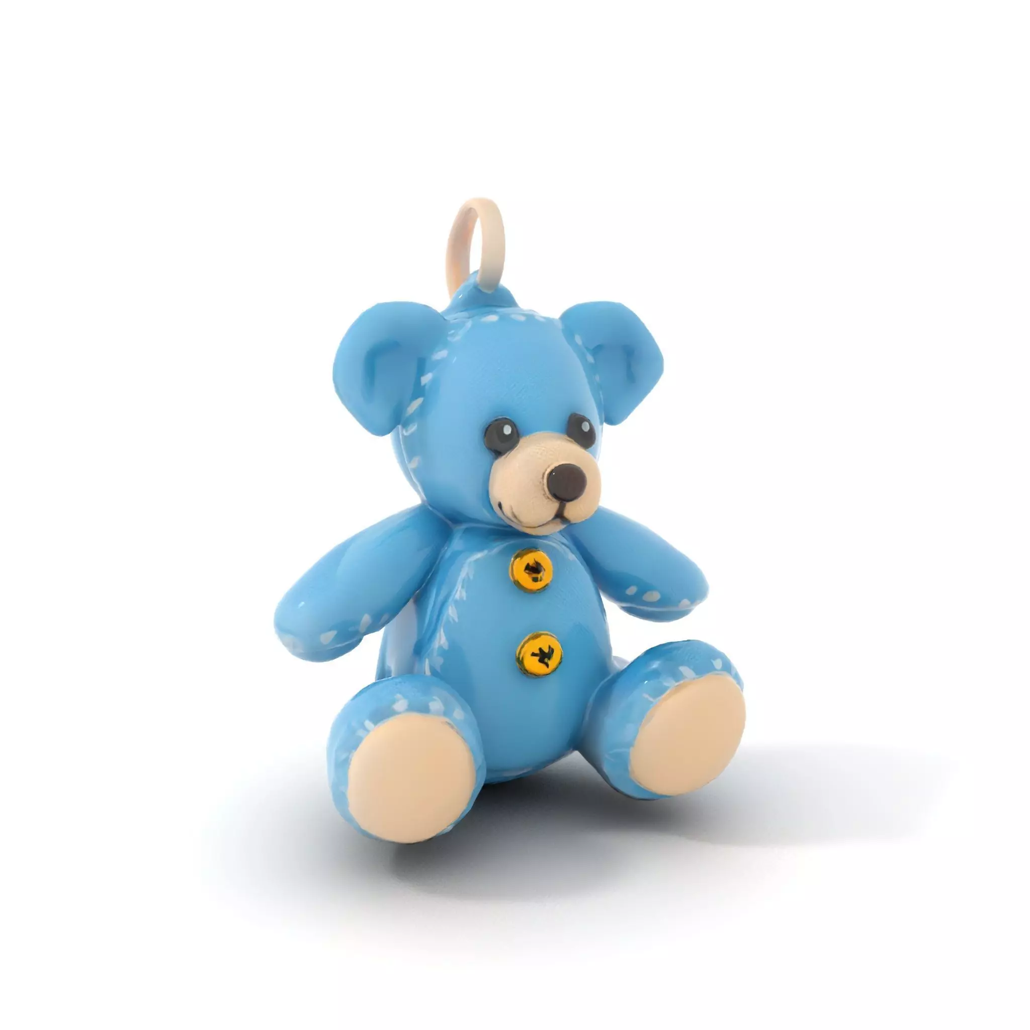 Blue Plush Teddy model pack Low-poly 3D model_16