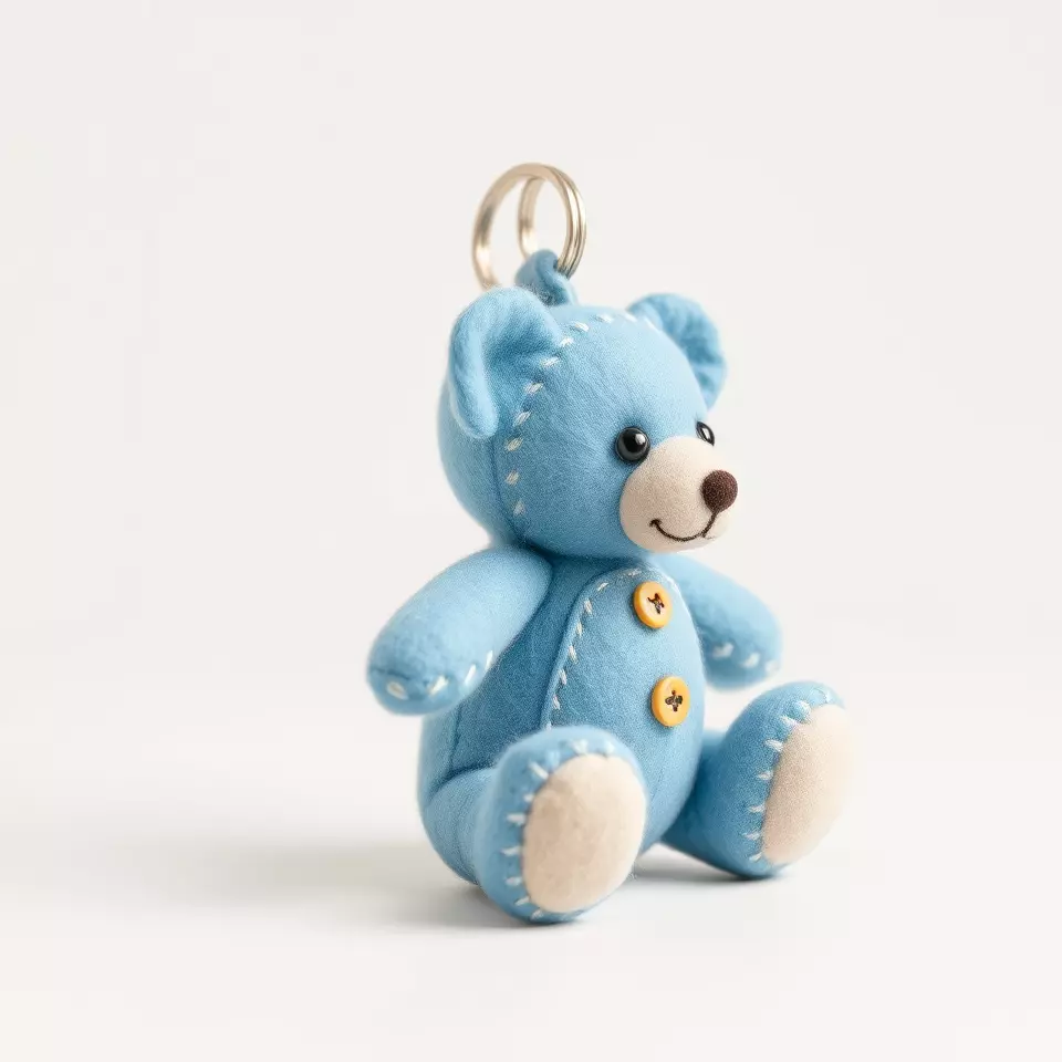Blue Plush Teddy model pack Low-poly 3D model_2