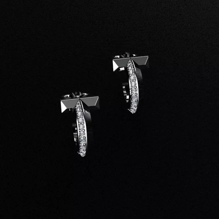 Tiffany  Earrings 3D print model_1