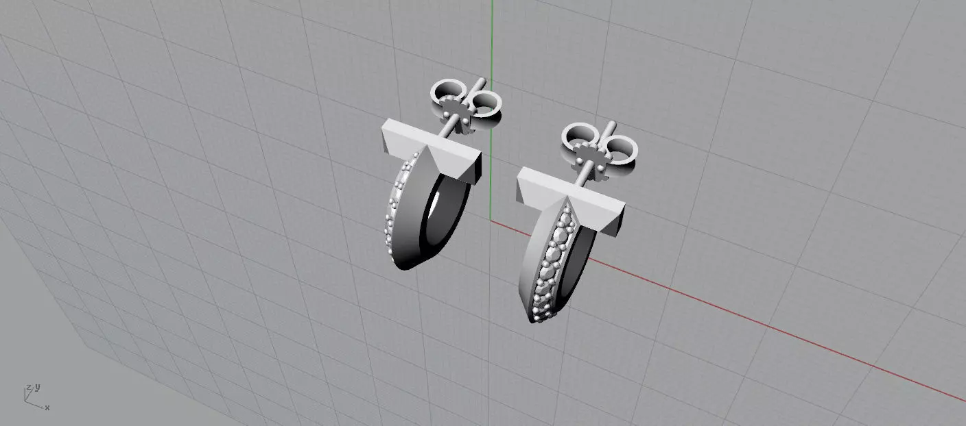 Tiffany  Earrings 3D print model_11