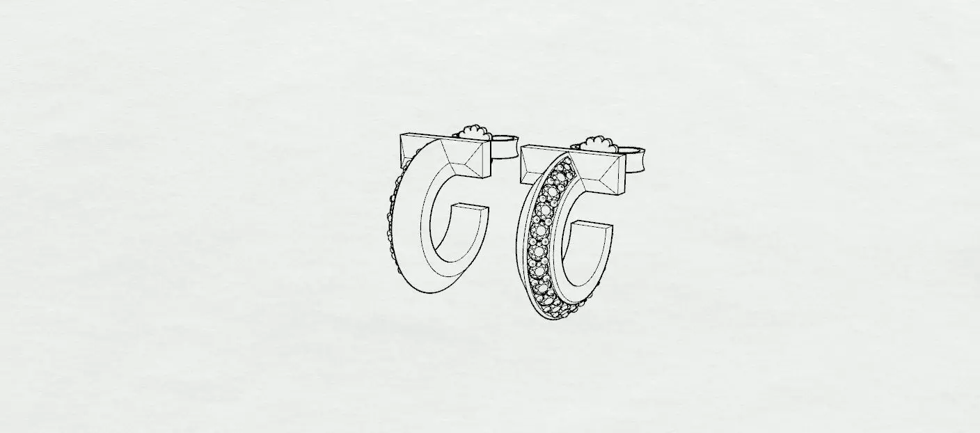 Tiffany  Earrings 3D print model_13