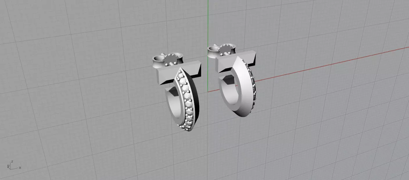 Tiffany  Earrings 3D print model_10