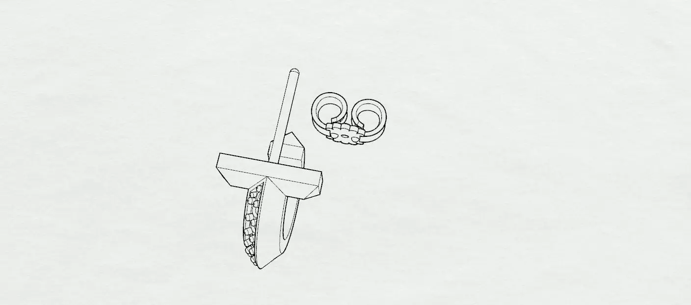 Tiffany  Earrings 3D print model_17