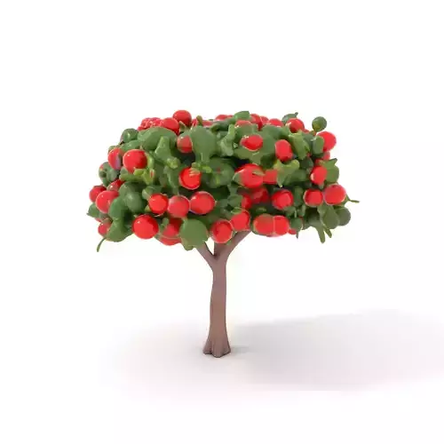 Lush Apple Tree model pack Low-poly 3D model