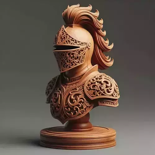 Medieval Knight Chess Piece