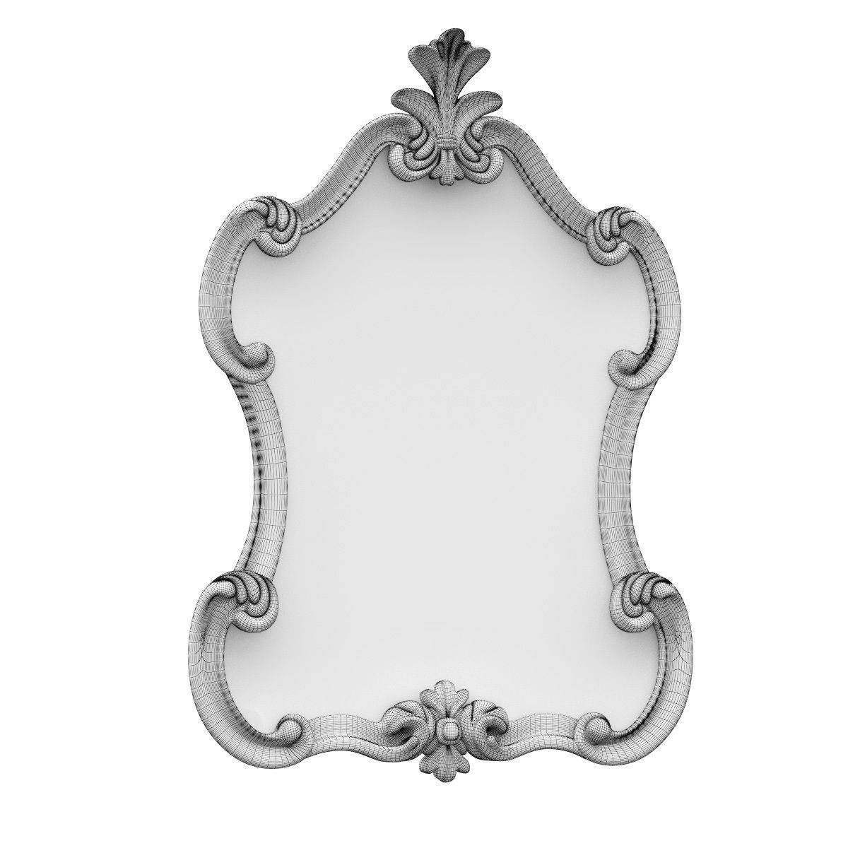 Mirror Furnish Monsieur Low-poly 3D model_5