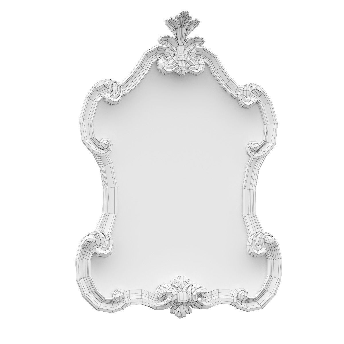 Mirror Furnish Monsieur Low-poly 3D model_4