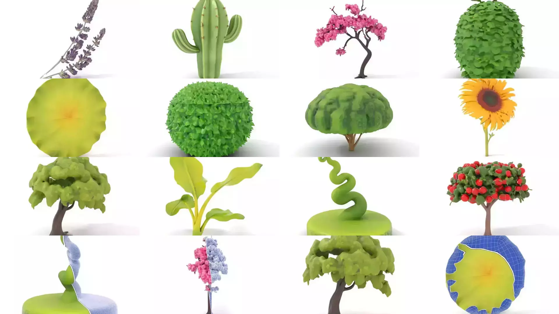Whimsical Nature Models Pack 3D Model Collection_29