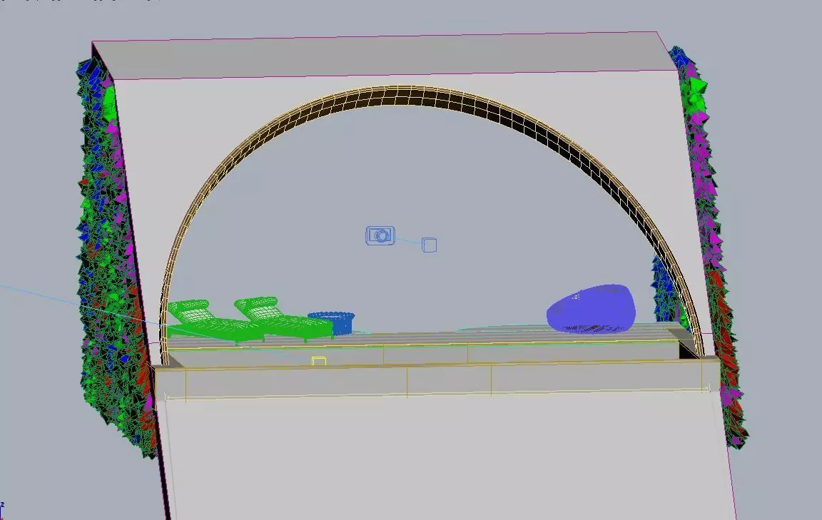 COMO Uma Canggu Pool 3D model_12