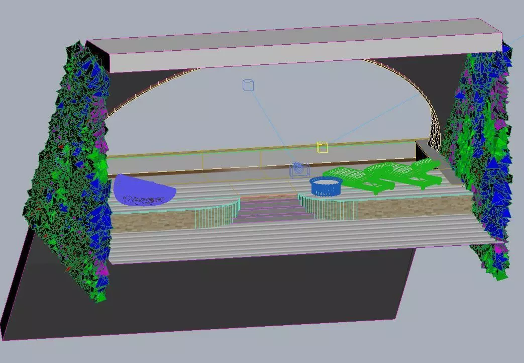 COMO Uma Canggu Pool 3D model_9