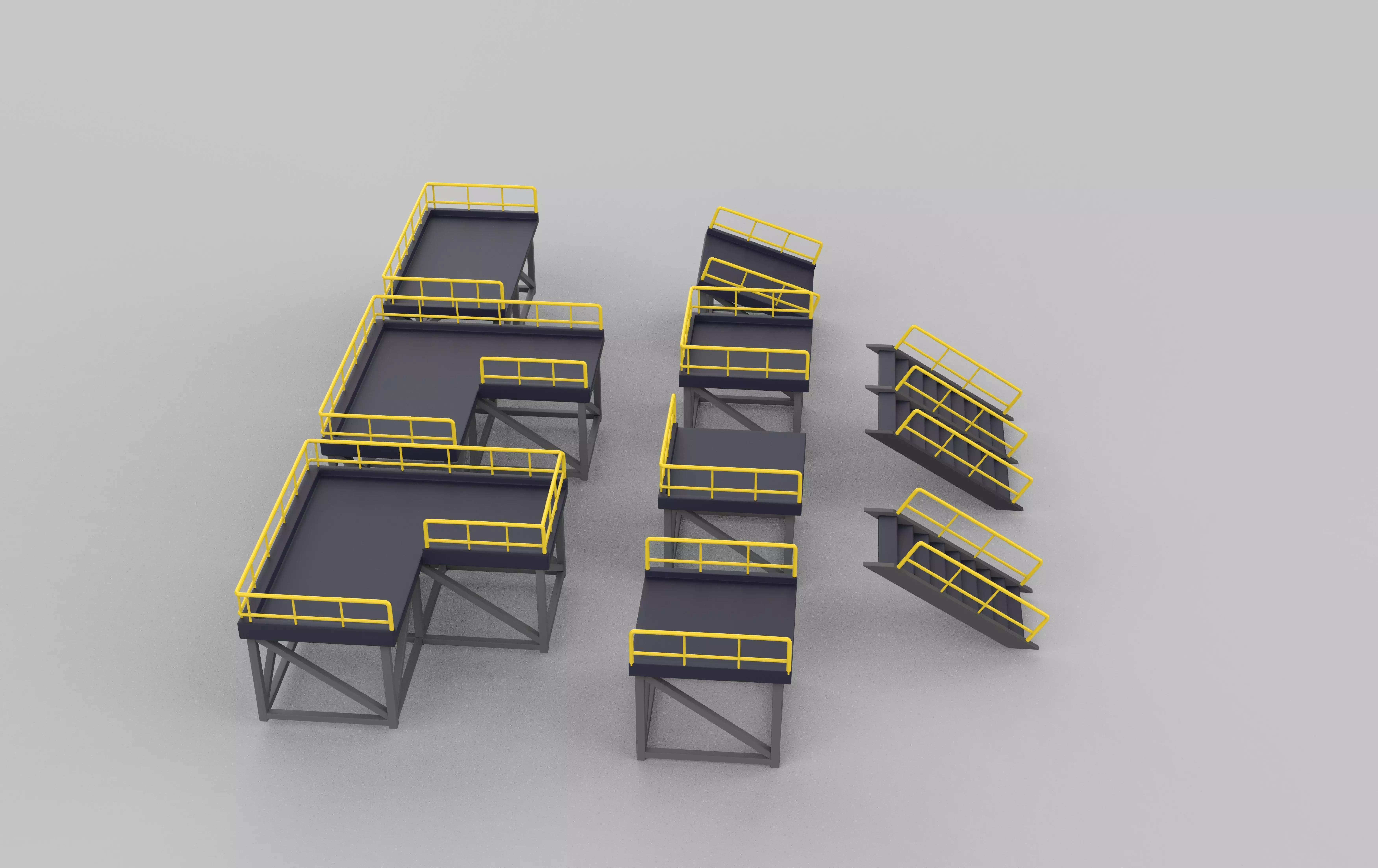 Modular Platform 3D model_11