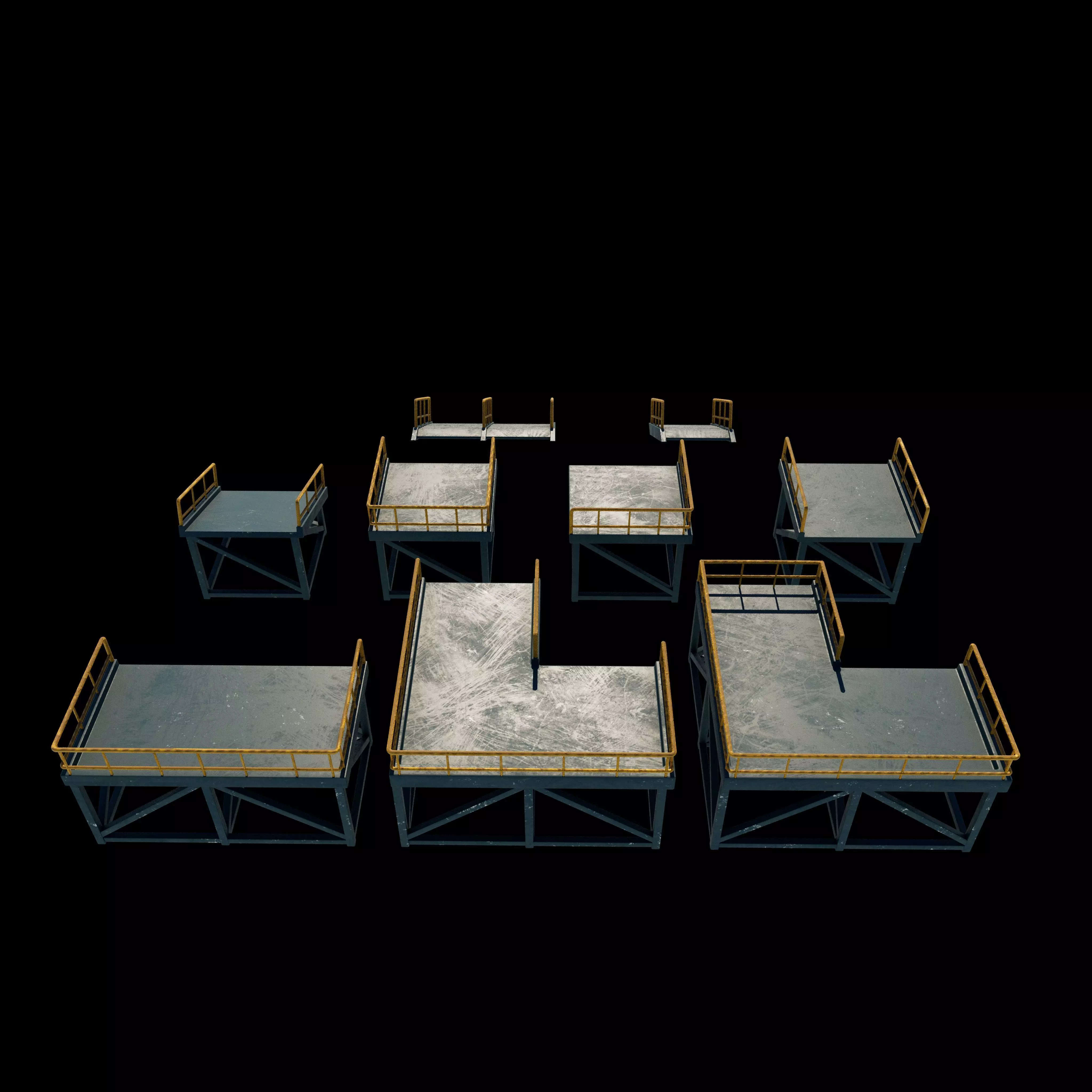 Modular Platform 3D model_7
