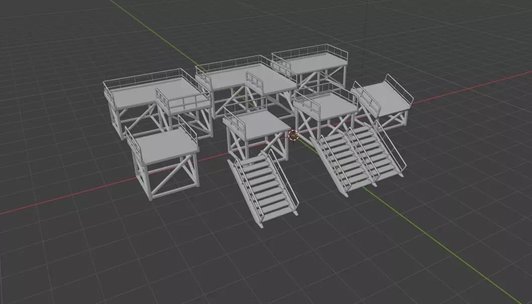 Modular Platform 3D model_15