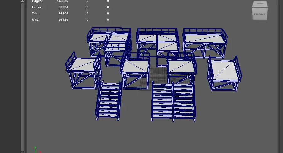 Modular Platform 3D model_17