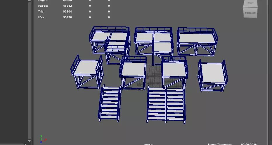 Modular Platform 3D model_16