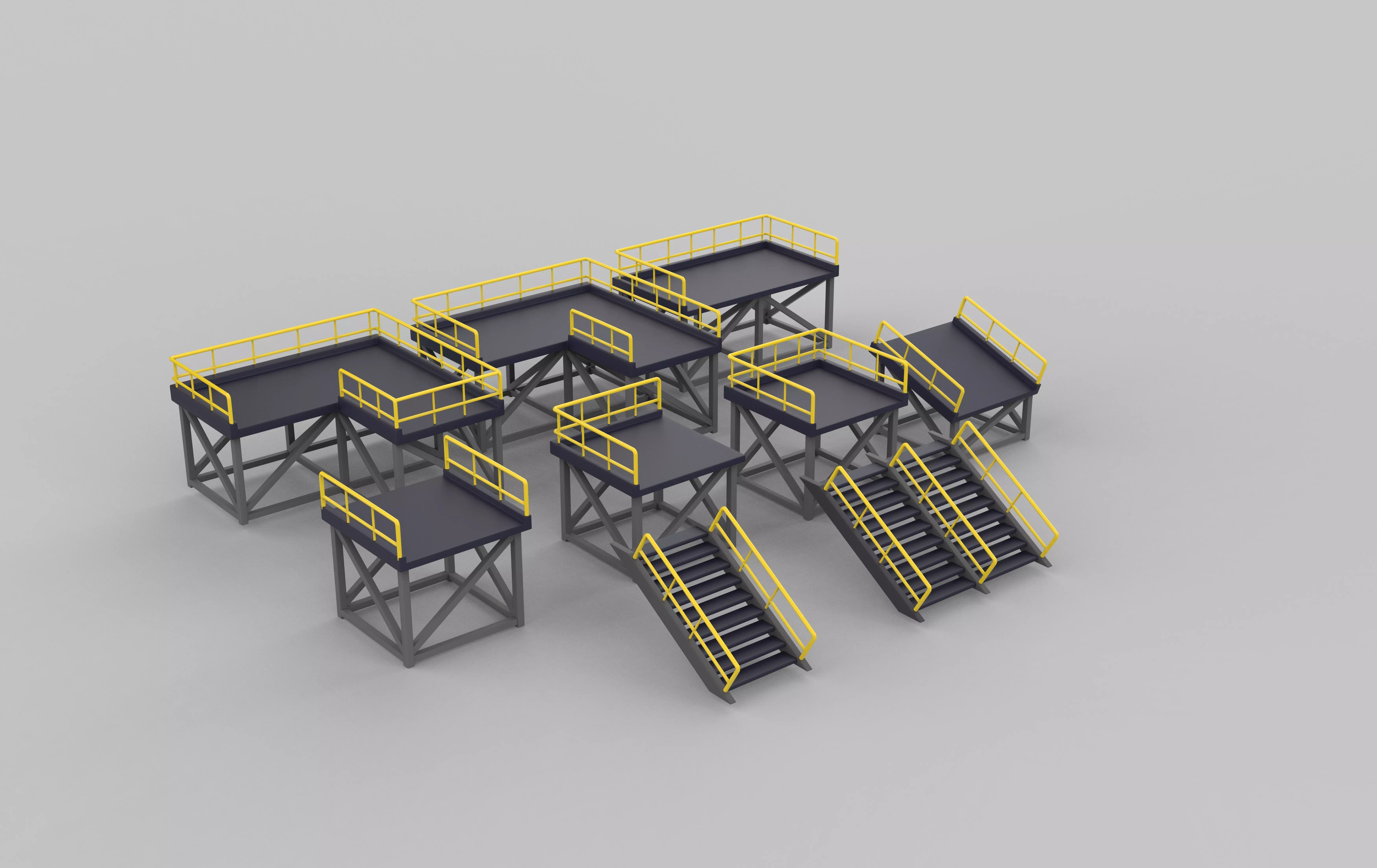 Modular Platform 3D model_12