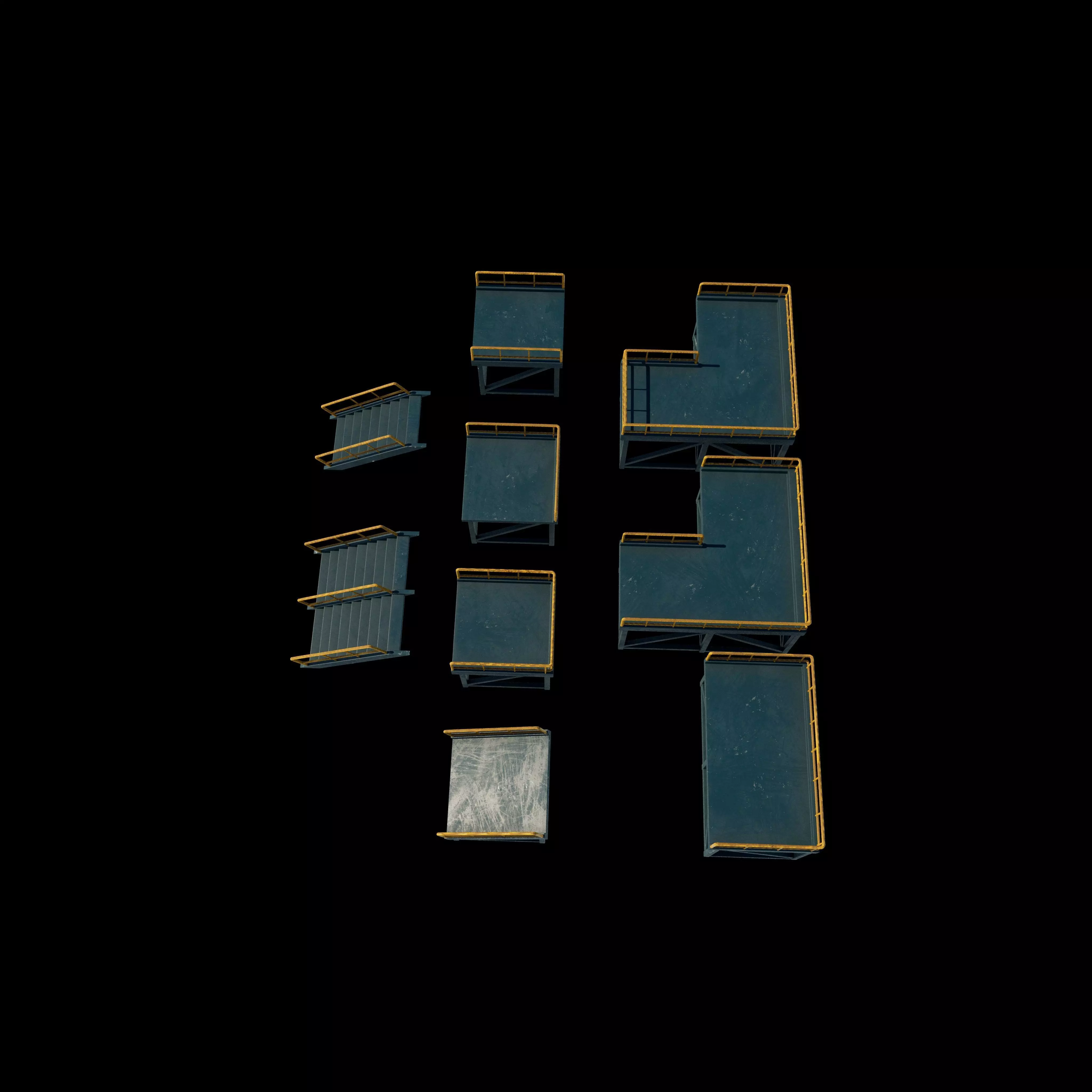 Modular Platform 3D model_3