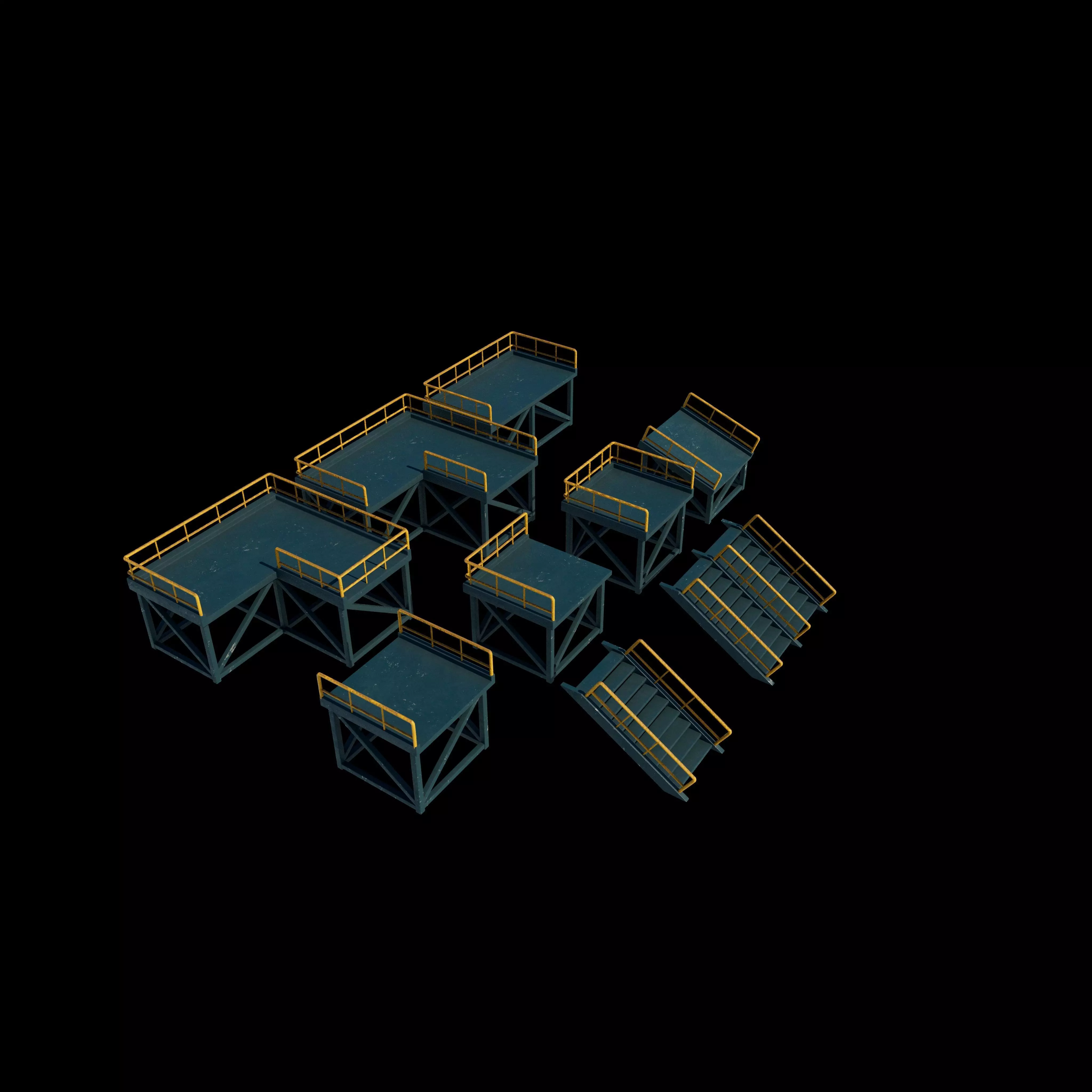 Modular Platform 3D model_0
