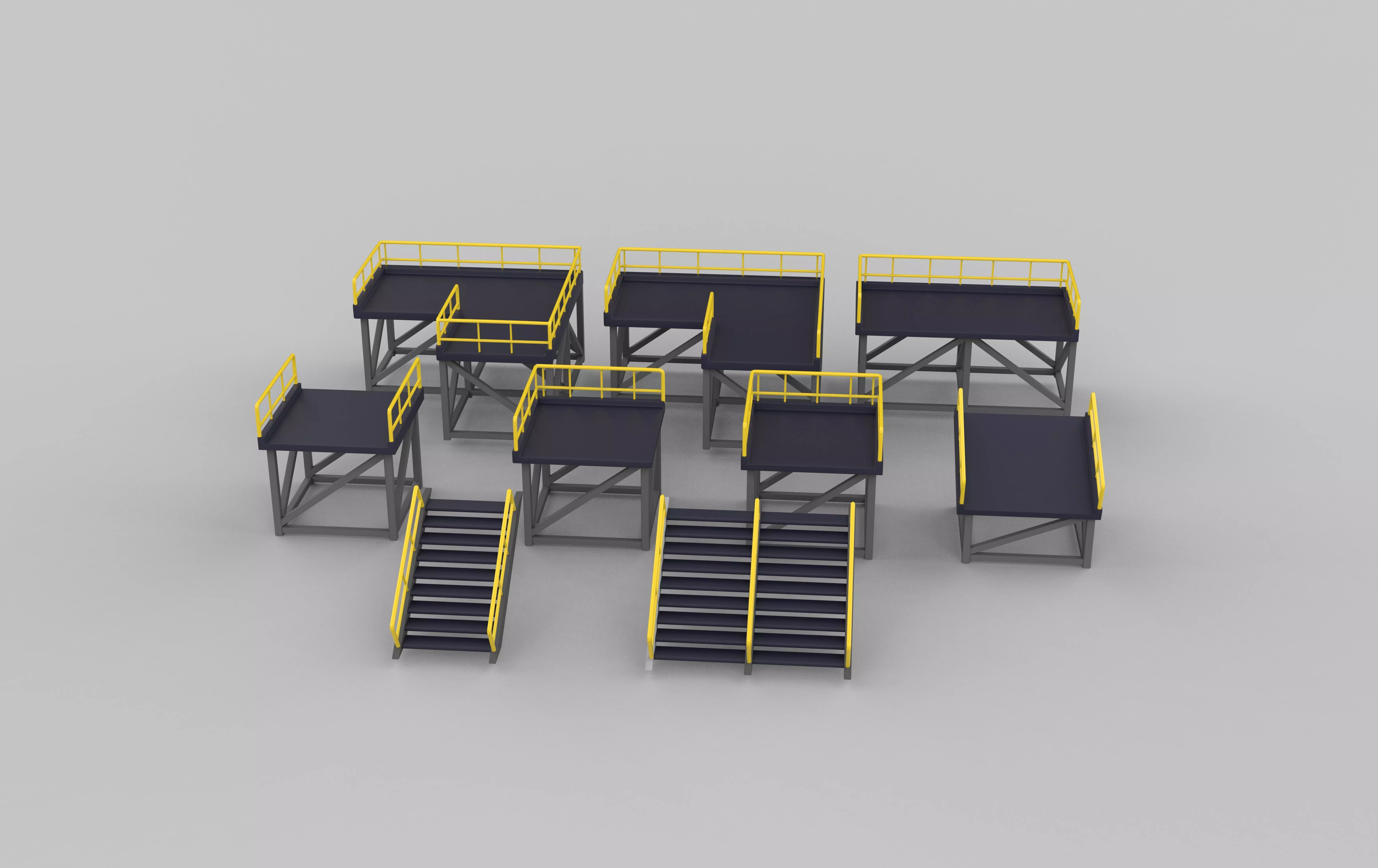 Modular Platform 3D model_10