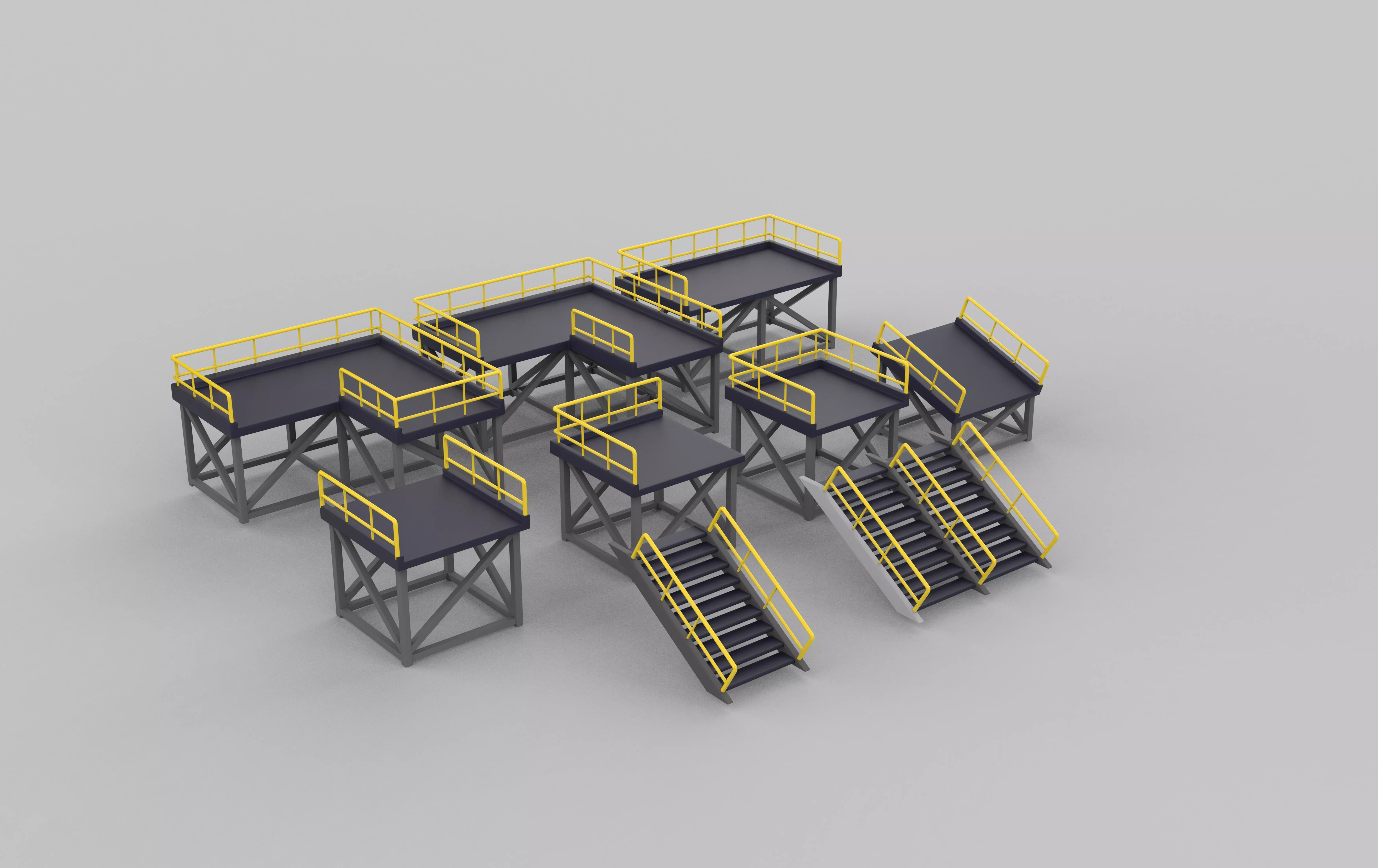 Modular Platform 3D model_13