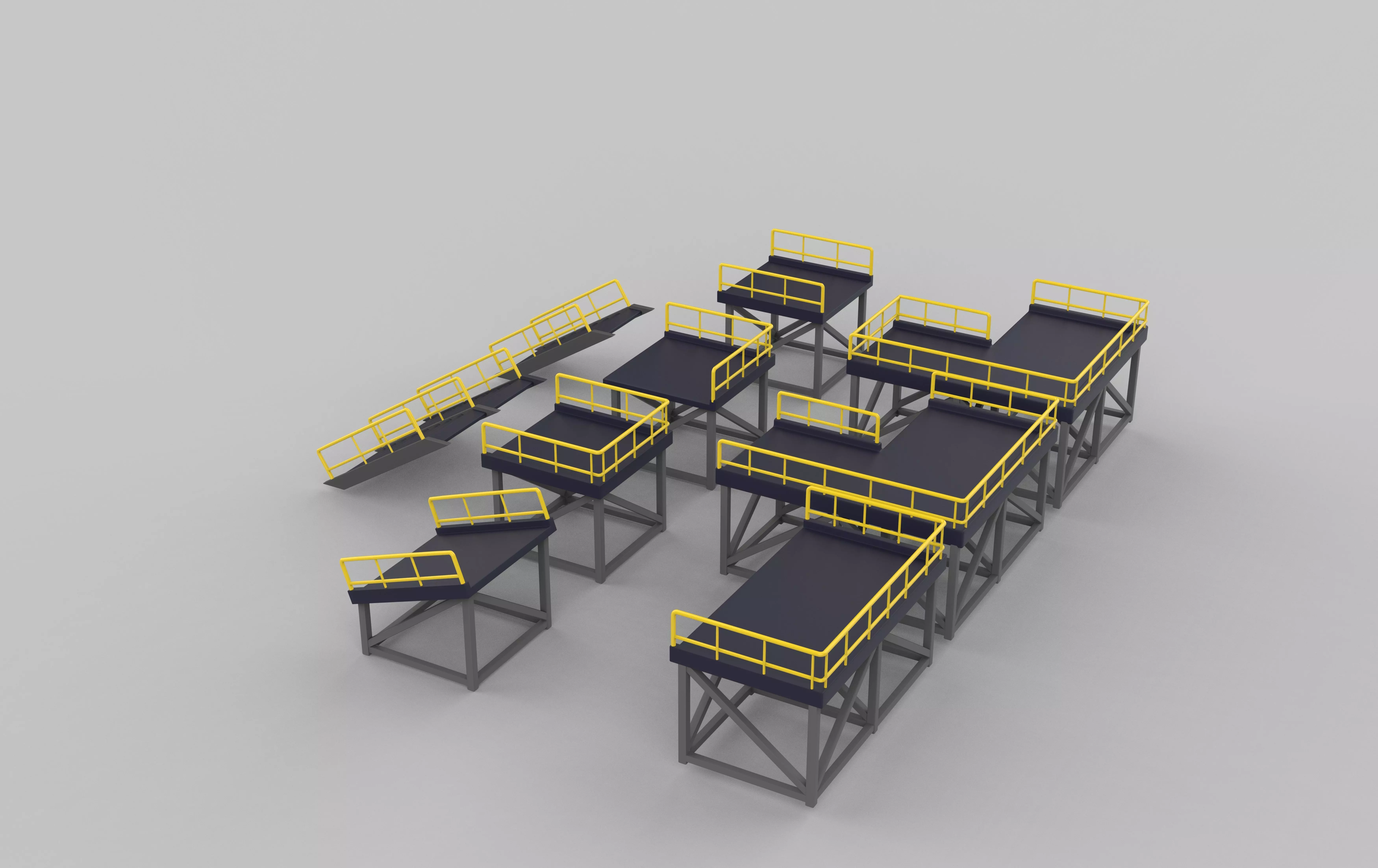 Modular Platform 3D model_14