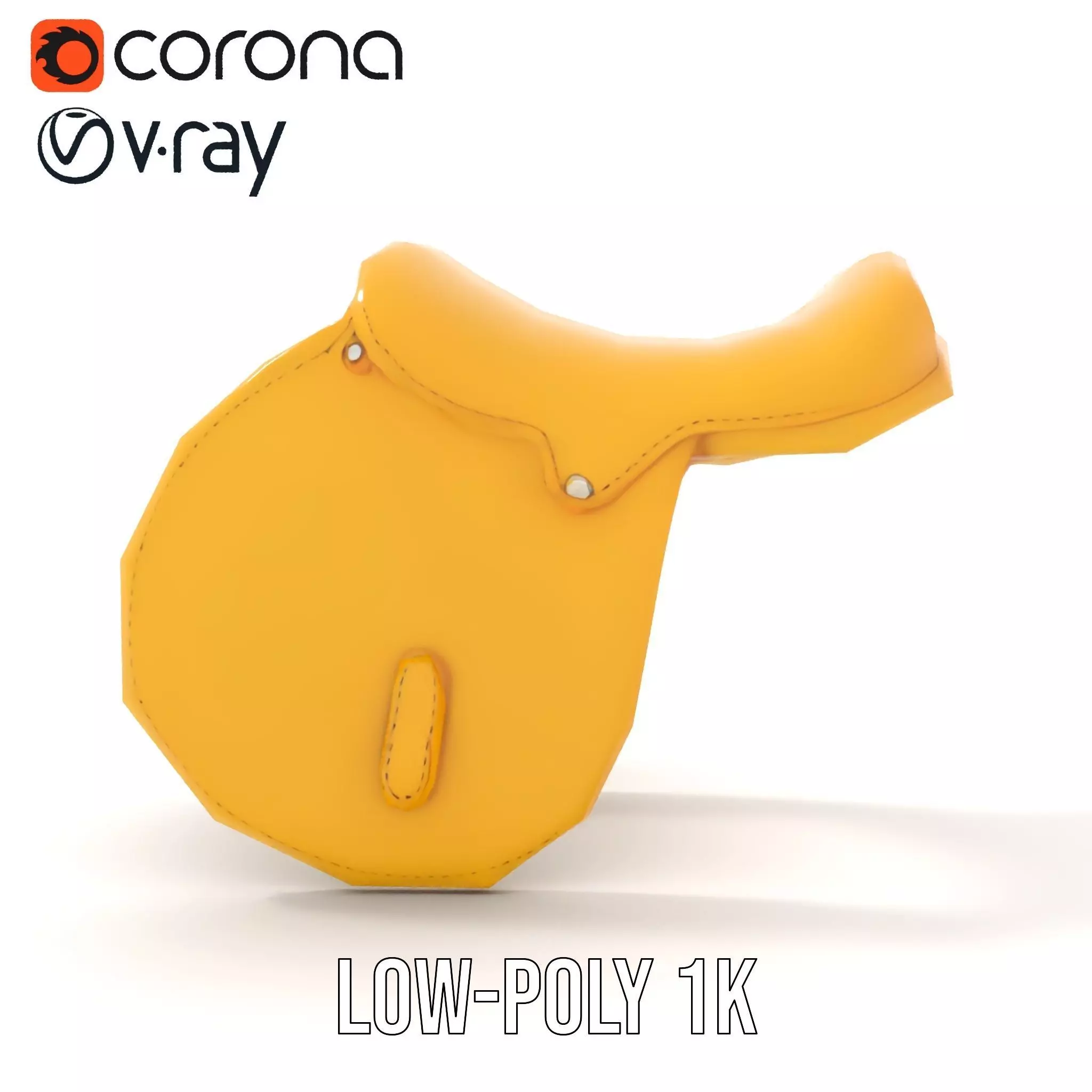 Yellow Saddle Purse model pack Low-poly 3D model_28