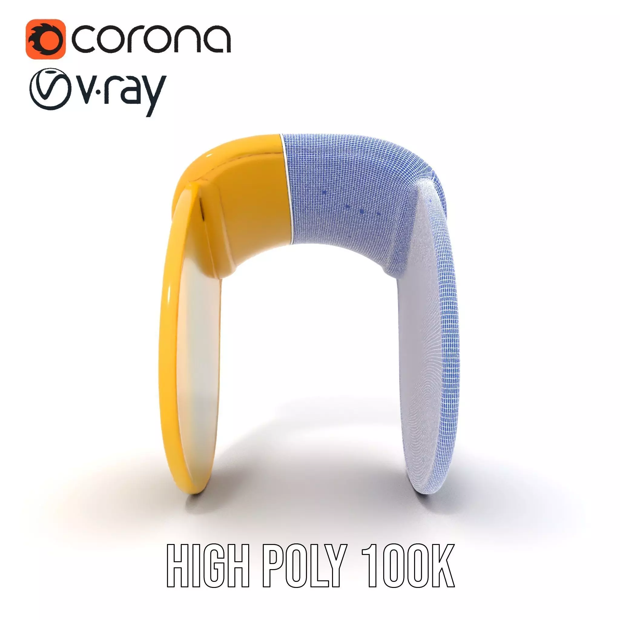 Yellow Saddle Purse model pack Low-poly 3D model_33