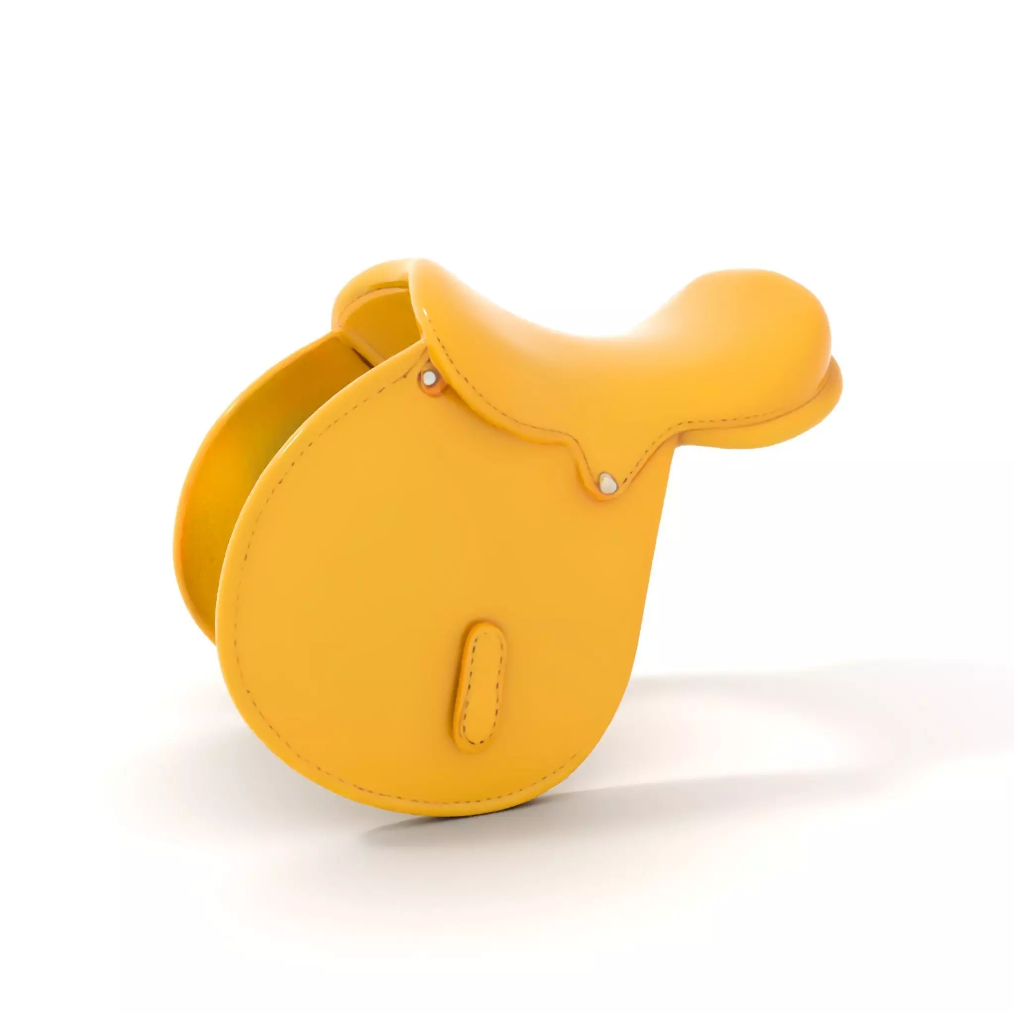 Yellow Saddle Purse model pack Low-poly 3D model_0
