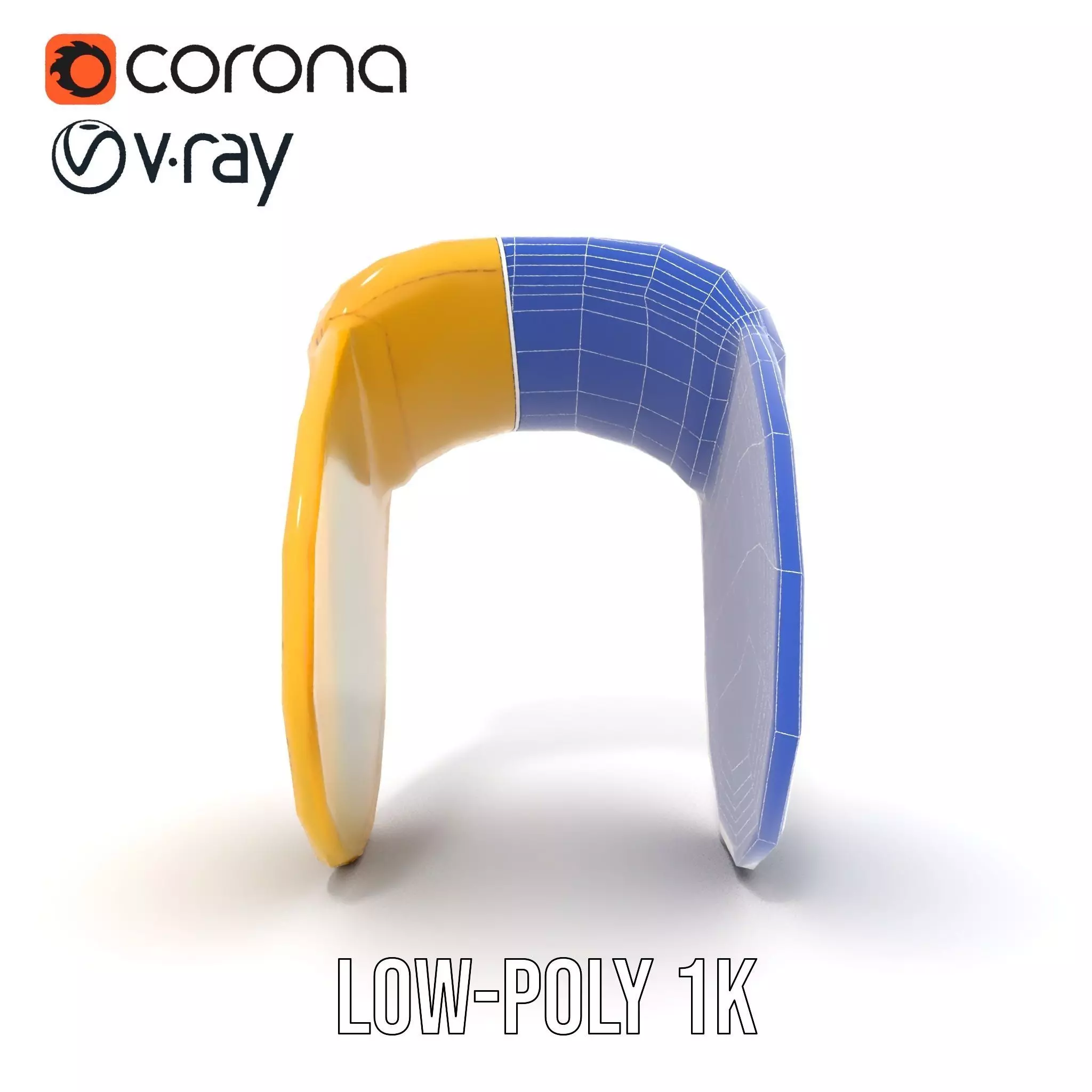 Yellow Saddle Purse model pack Low-poly 3D model_31