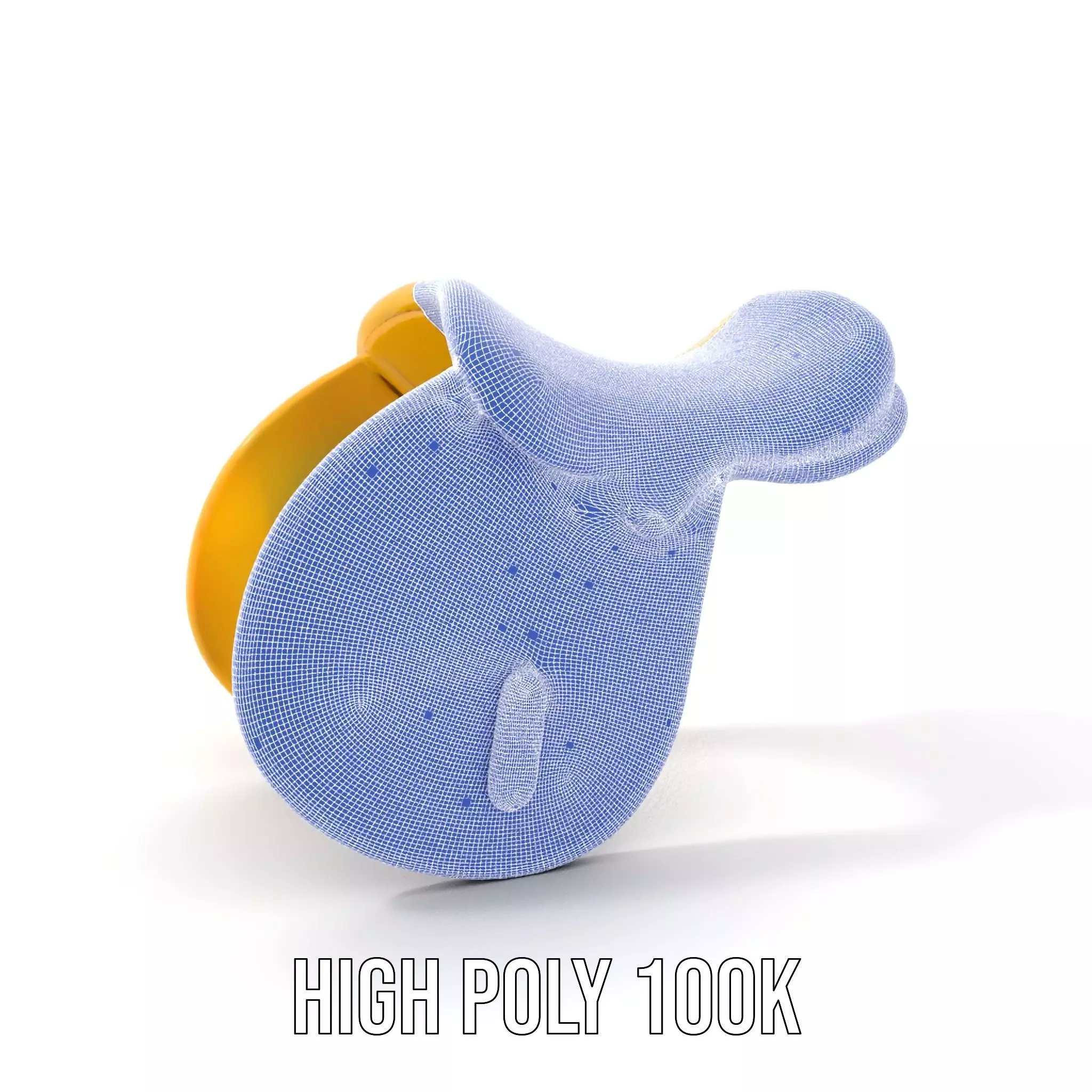 Yellow Saddle Purse model pack Low-poly 3D model_4