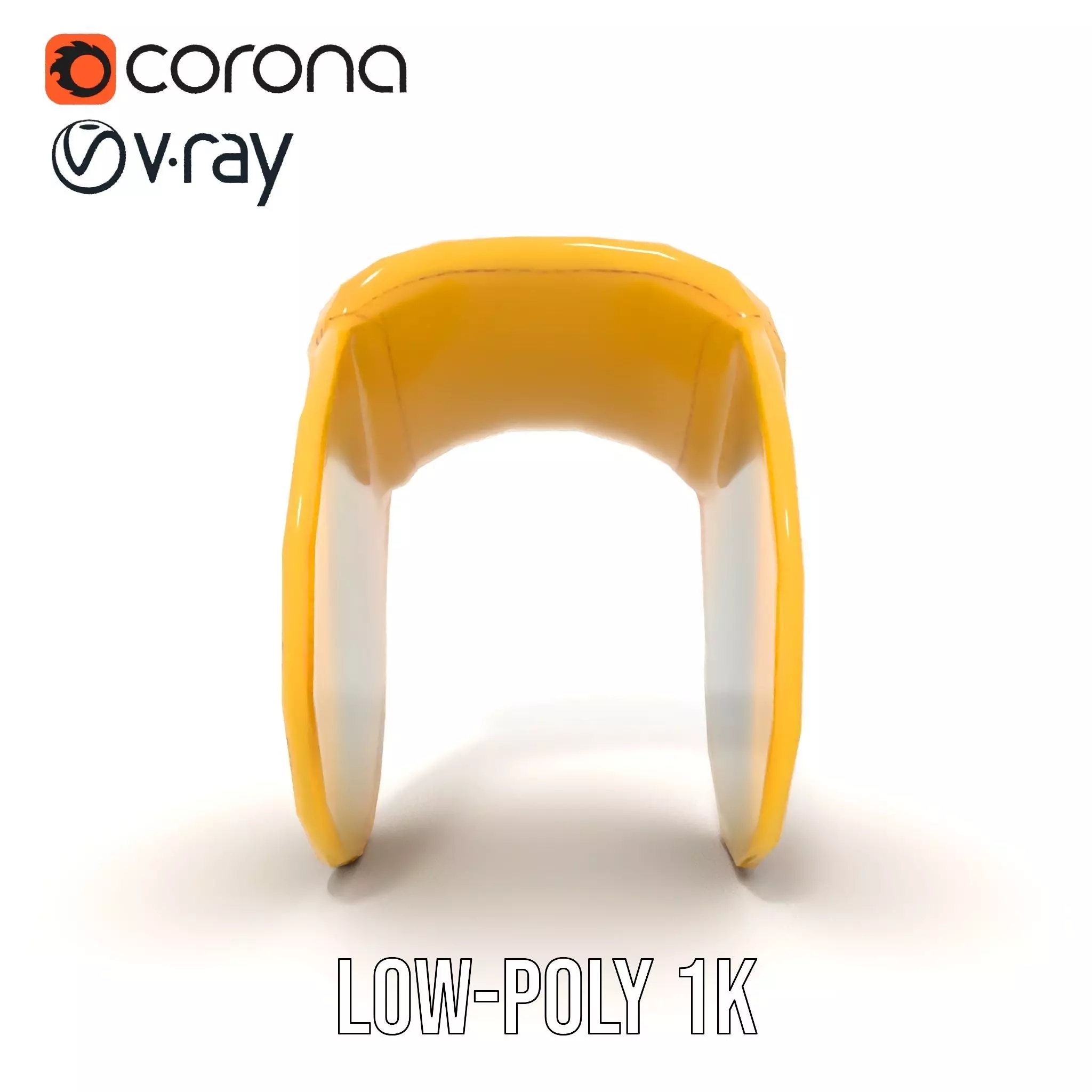 Yellow Saddle Purse model pack Low-poly 3D model_14