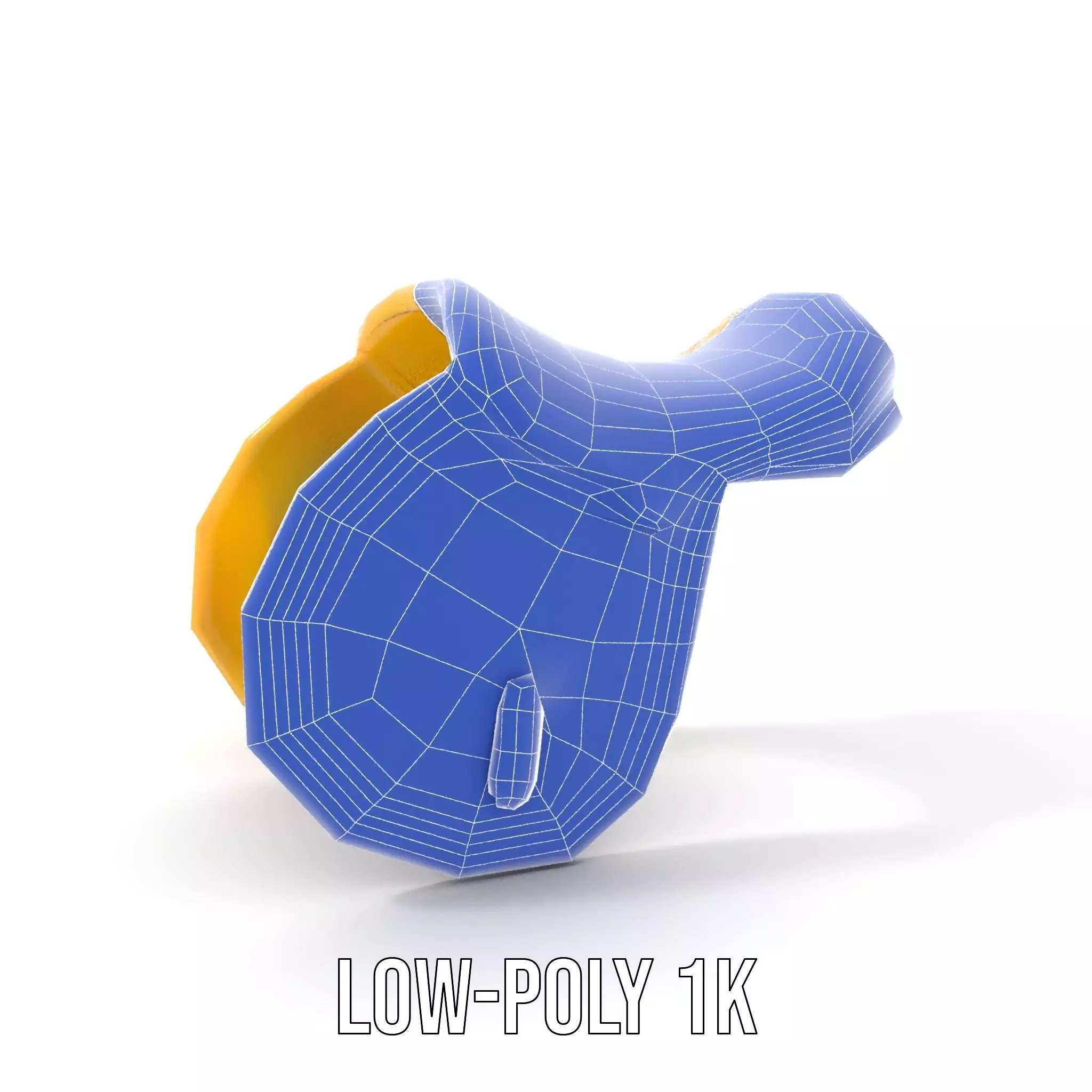Yellow Saddle Purse model pack Low-poly 3D model_9