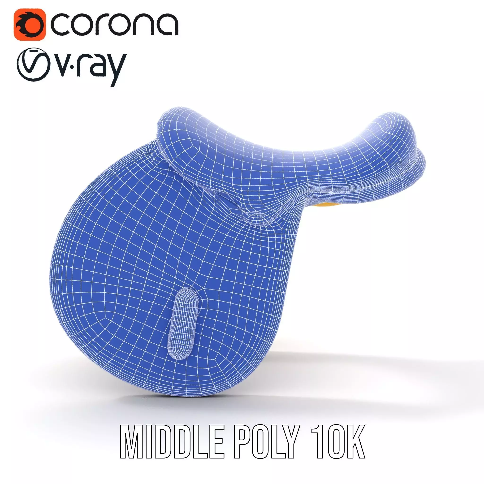 Yellow Saddle Purse model pack Low-poly 3D model_19