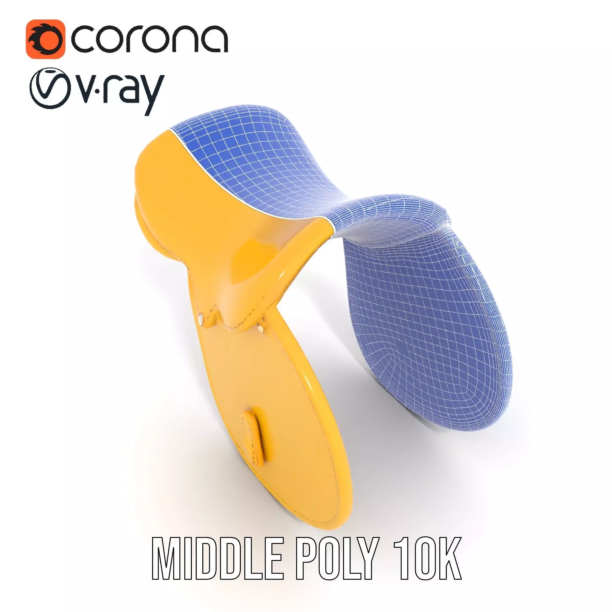 Yellow Saddle Purse model pack Low-poly 3D model_27