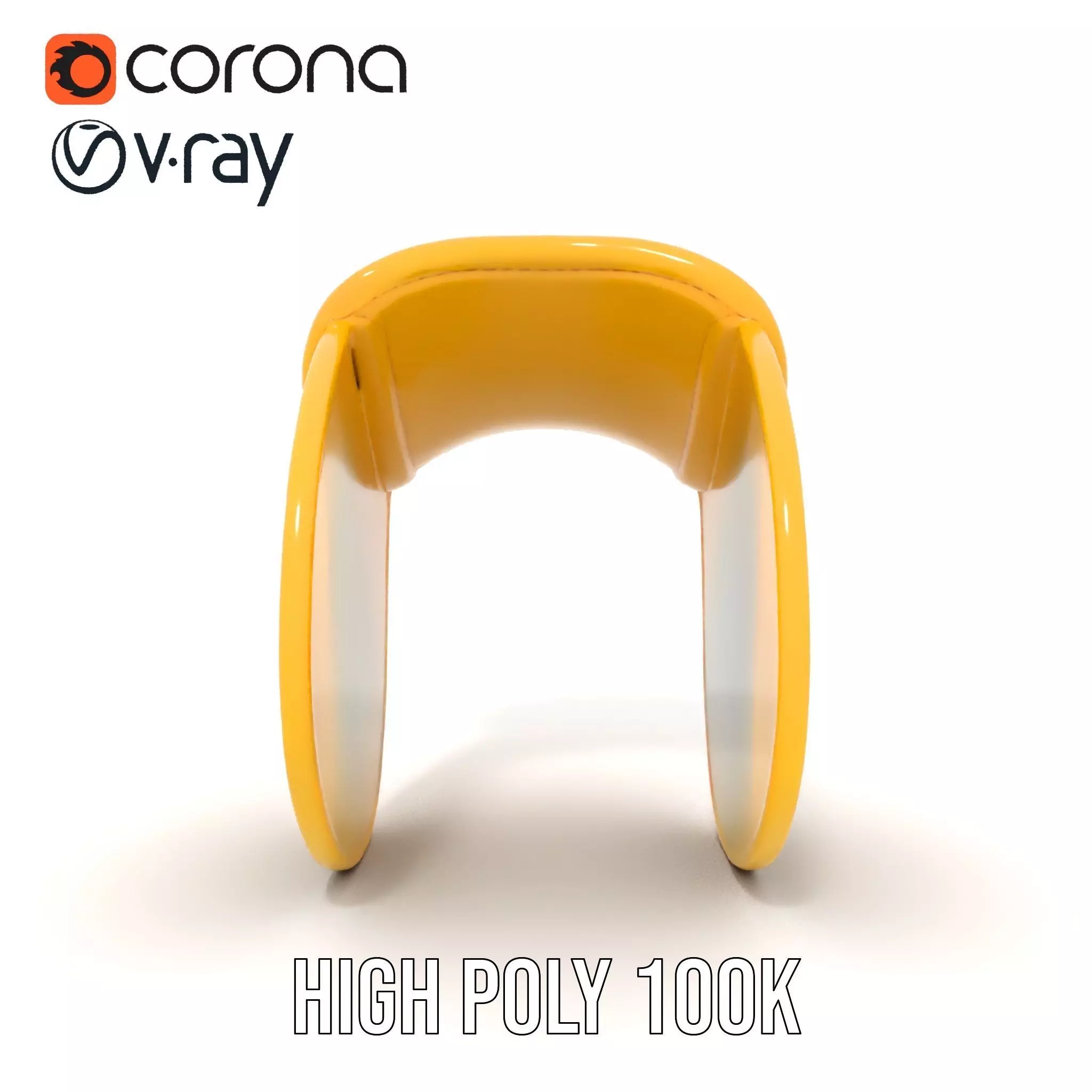 Yellow Saddle Purse model pack Low-poly 3D model_21