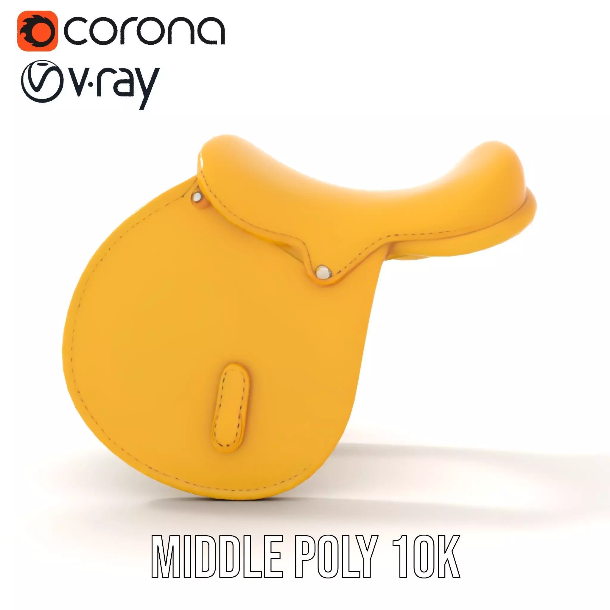 Yellow Saddle Purse model pack Low-poly 3D model_30