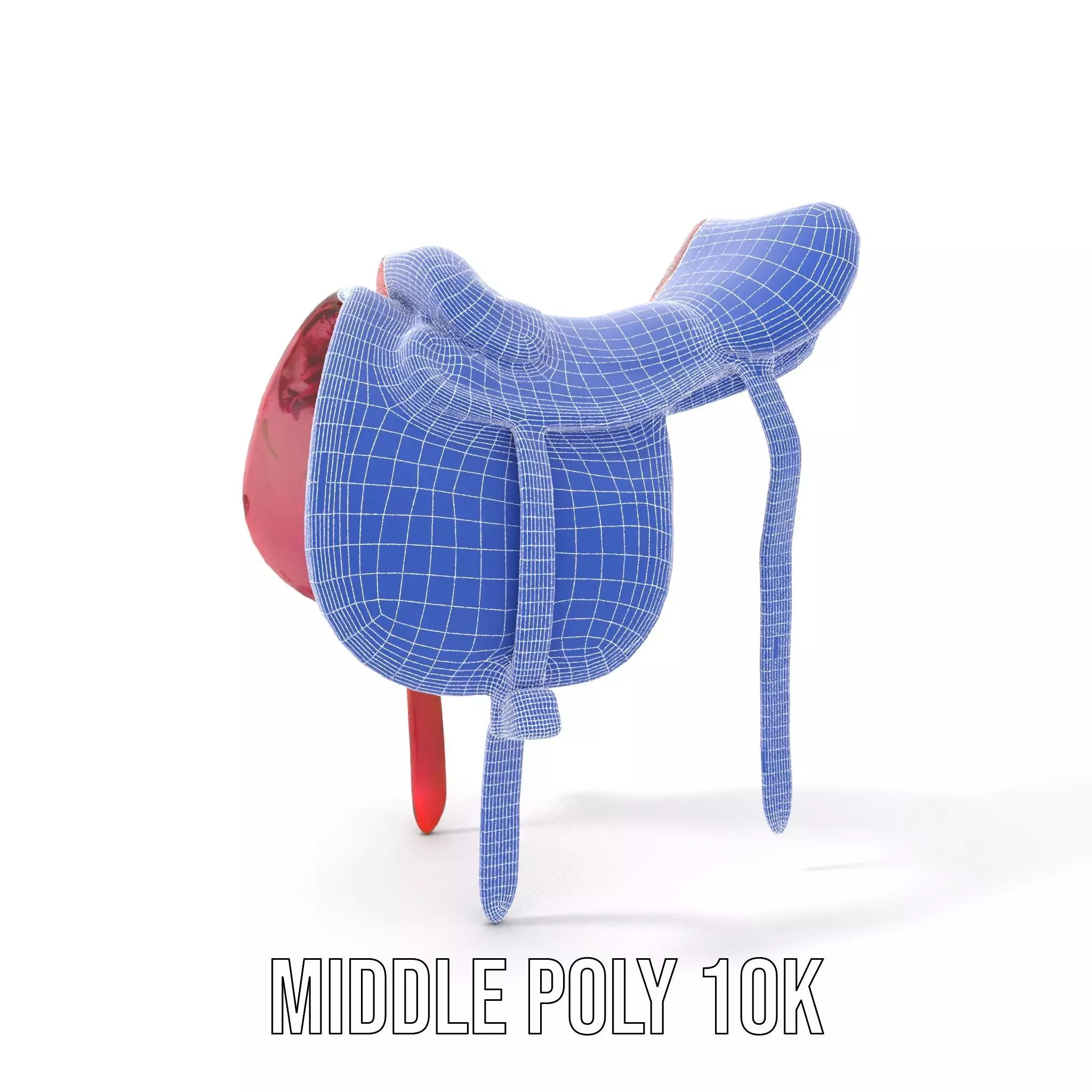 Floral Pink Saddle model pack Low-poly 3D model_27