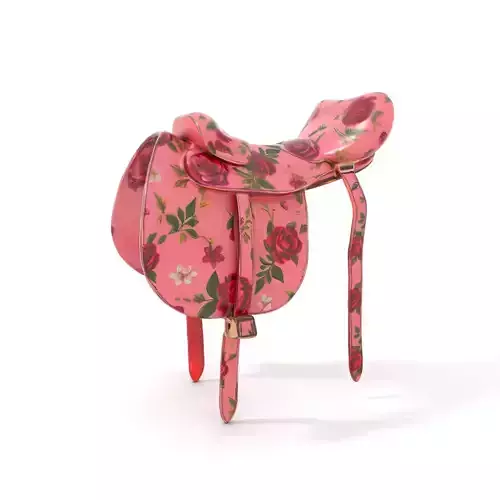 Floral Pink Saddle model pack