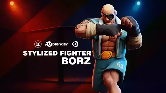 Stylized Fighter Character - BORZ