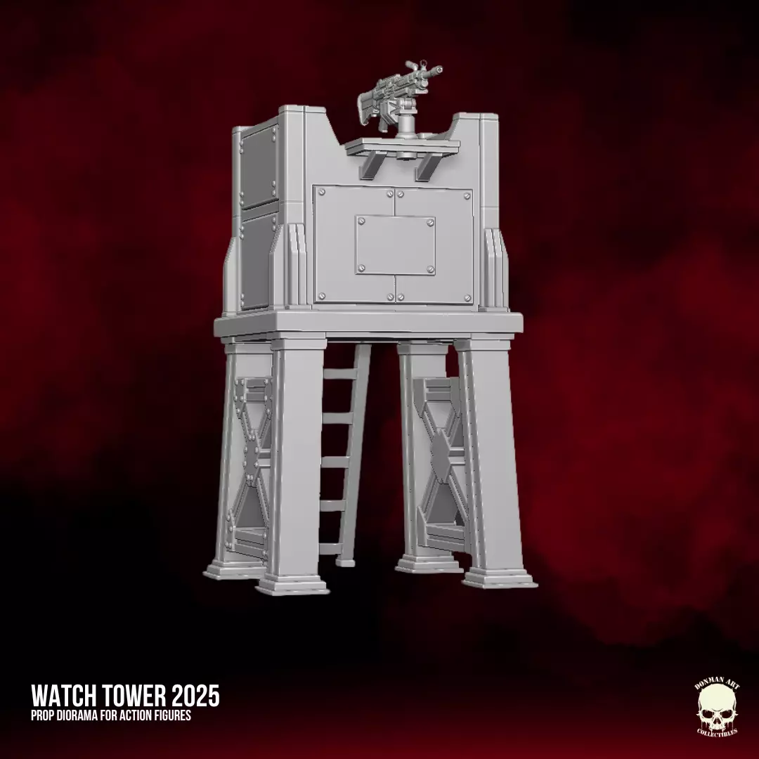Watch Tower 2025 STL Files For Action Figures 3D print model_16