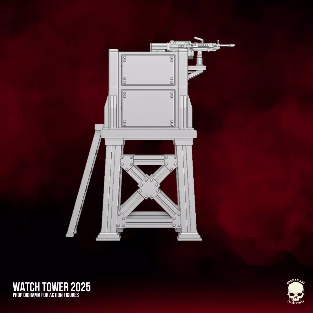 Watch Tower 2025 STL Files For Action Figures 3D print model_27