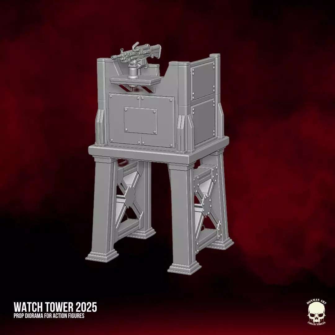 Watch Tower 2025 STL Files For Action Figures 3D print model_23