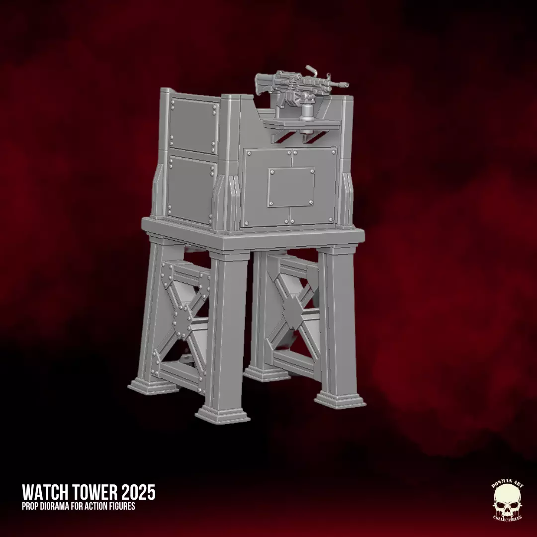 Watch Tower 2025 STL Files For Action Figures 3D print model_25